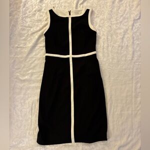 Calvin Klein Black Dress with White Trim